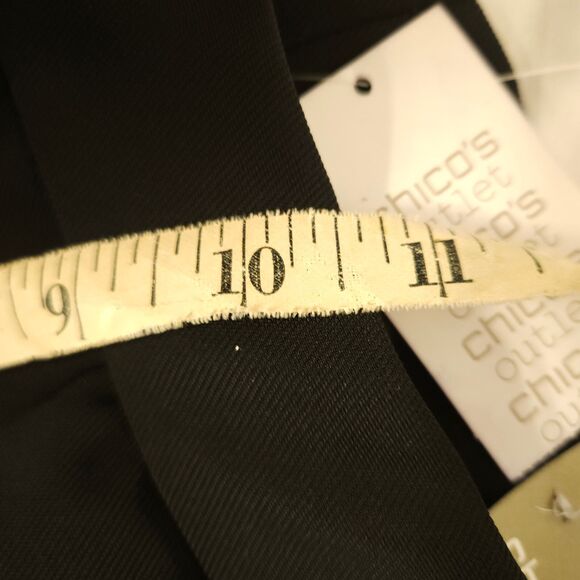 NWT Chico's .5R Womens 6 Black Pull On Stretch Slim Straight Ariana Pants - Picture 8 of 9